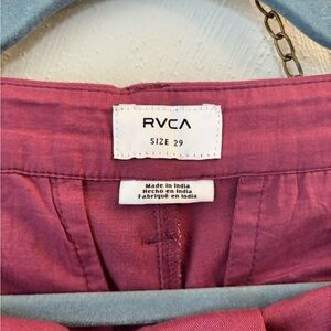 RVCA Burgundy Trousers
